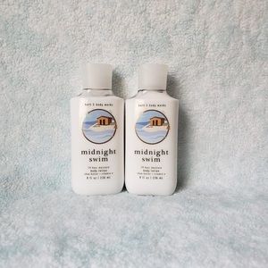 Set Of 2 Midnight Swim bath and body works Body Lotion 8fl Oz New